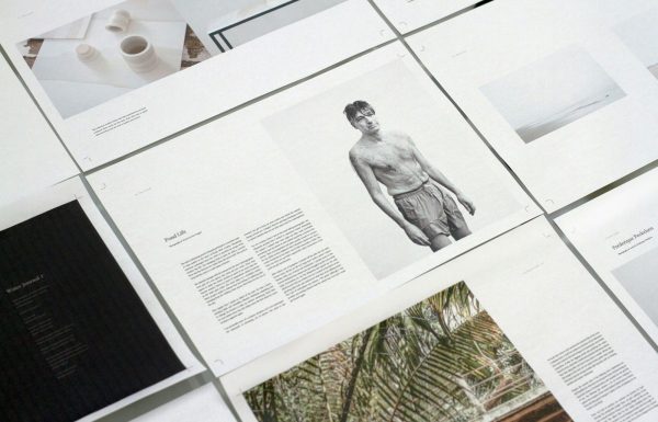 man's photo-printed paper